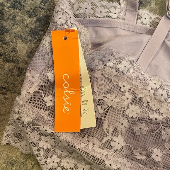 Nwt Colsie Lavender bralette size L - Picture 4 of 4